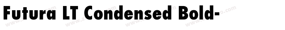 Futura LT Condensed Bold字体转换